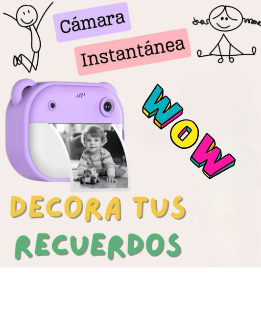 Cámara Digital Instantánea Mini Impresora Para Niños